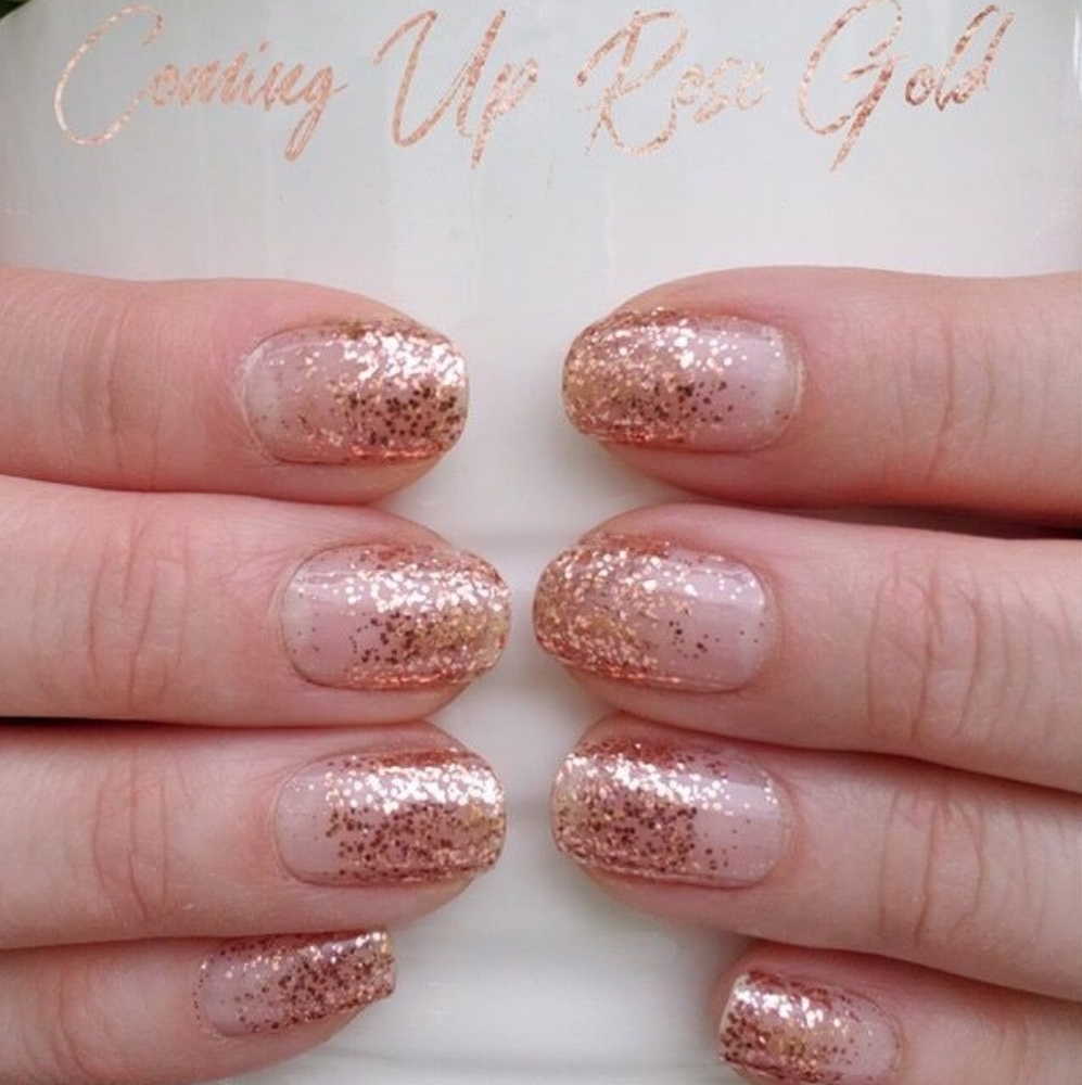 Color Street Nail Polish Strips in Coming Up Rose Gold